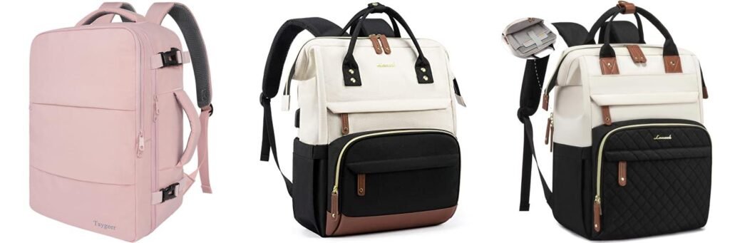 Ladies Travel Backpack combined image