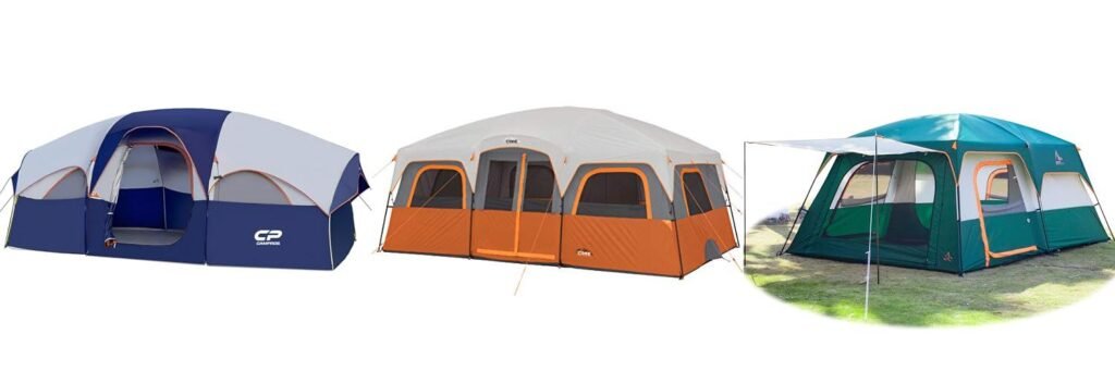 Large Tent For Family Camping combined image