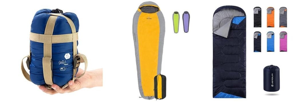 Light Backpacking Sleeping Bag combined image