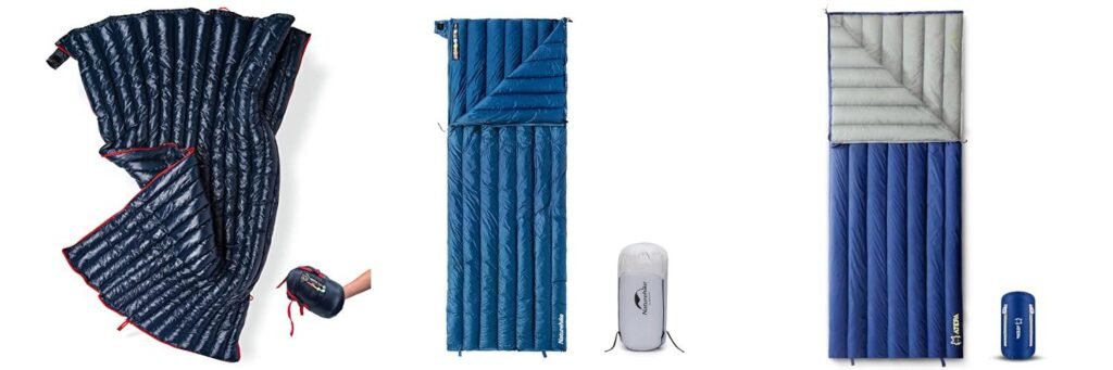 Light Down Sleeping Bag combined image