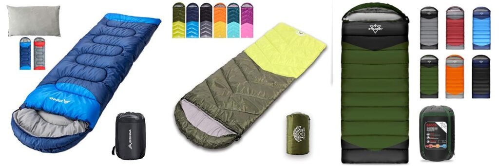 Lightweight 4 Season Sleeping Bag combined image