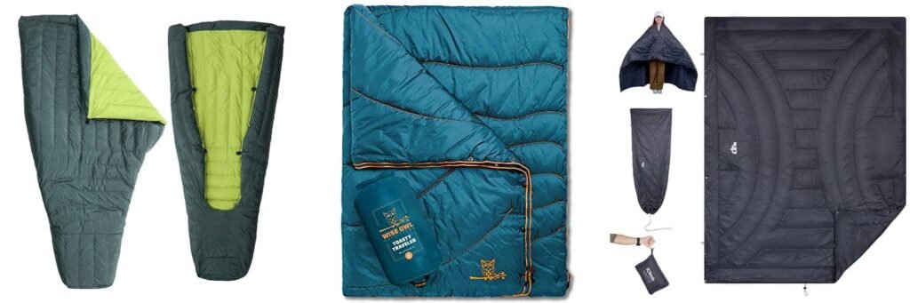 Lightweight Backpacking Quilt combined image