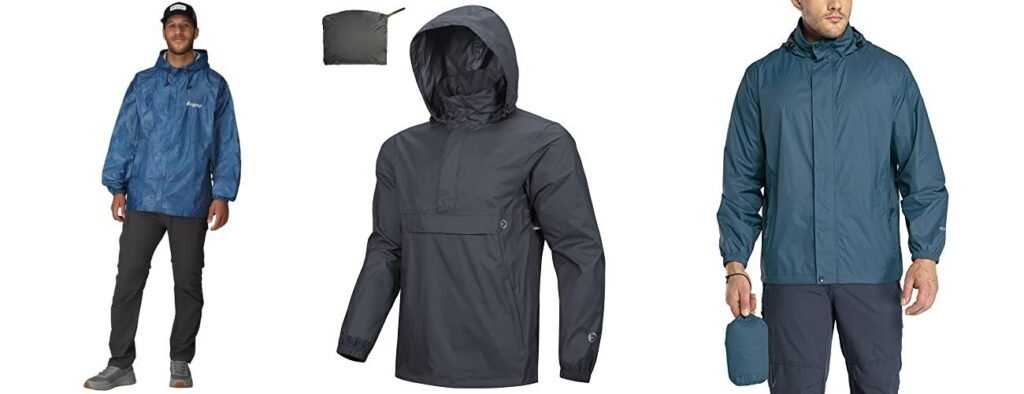 Lightweight Backpacking Rain Jacket combined image