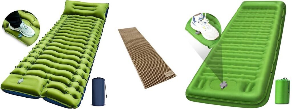 Lightweight Backpacking Sleeping Pad combined image