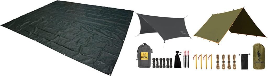 Lightweight Camping Tarp combined image