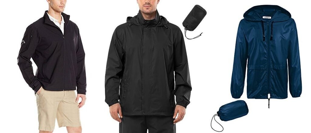 Lightweight Golf Rain Jacket combined image