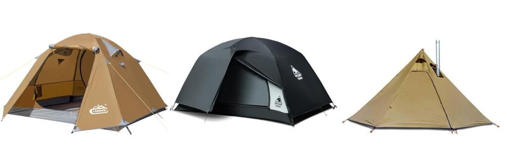 Lightweight Hunting Tent combined image