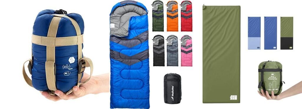 Lightweight Sleeping Bag For Warm Weather combined image