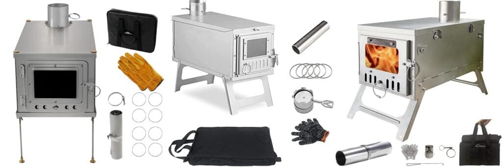 Lightweight Tent Stove combined image