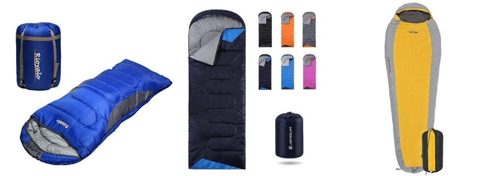 Lightweight Winter Sleeping Bag combined image