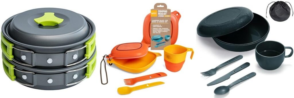 Mess Kit For Backpacking combined image