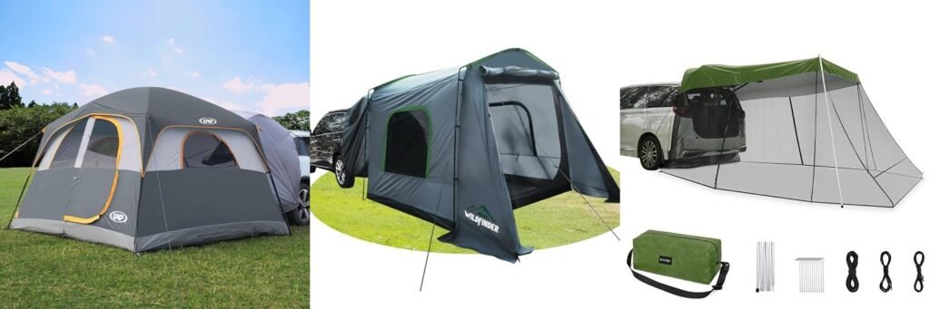 Minivan Tent combined image