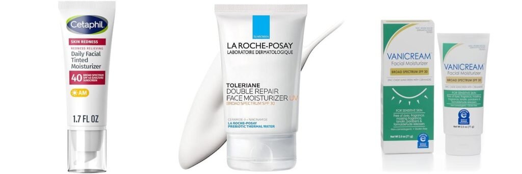 Moisturizer With Sunscreen For Rosacea combined image