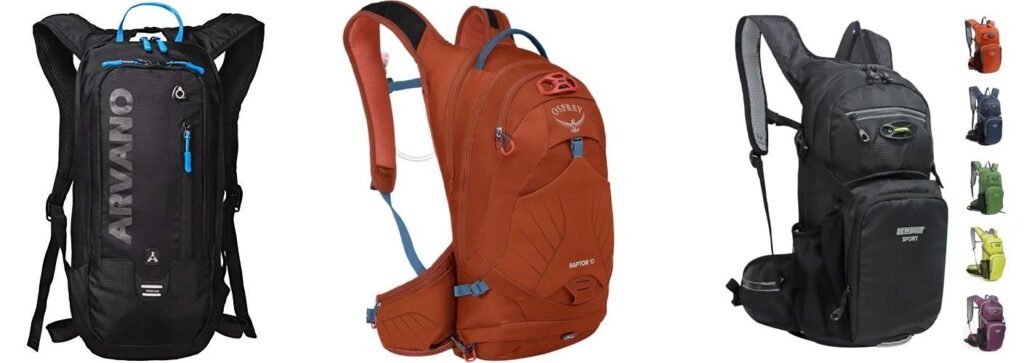 Mountain Biking Backpack combined image