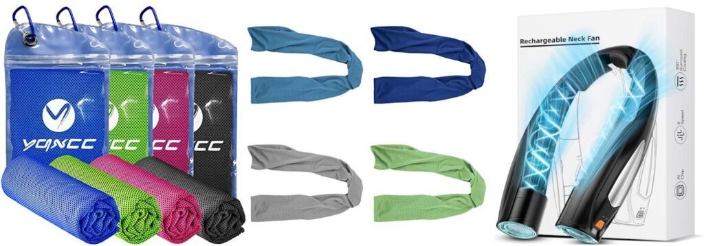 Neck Coolers For Hot Weather combined image