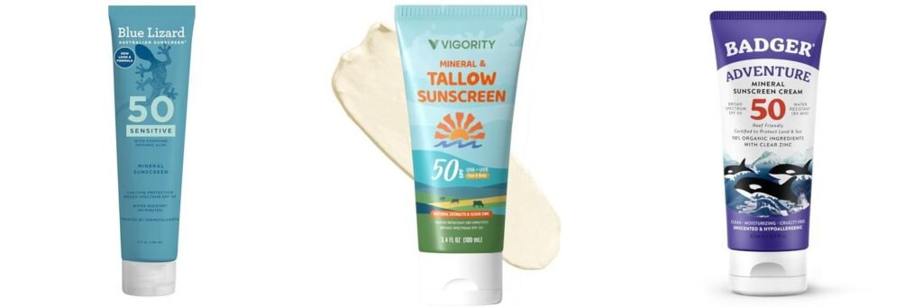 No Chemical Sunscreen combined image