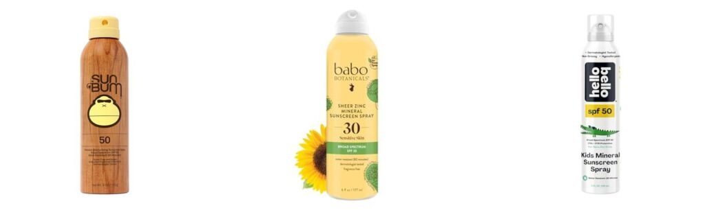 Non Toxic Sunscreen Spray combined image