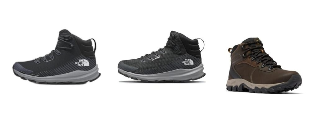 North Face Hiking Boots combined image
