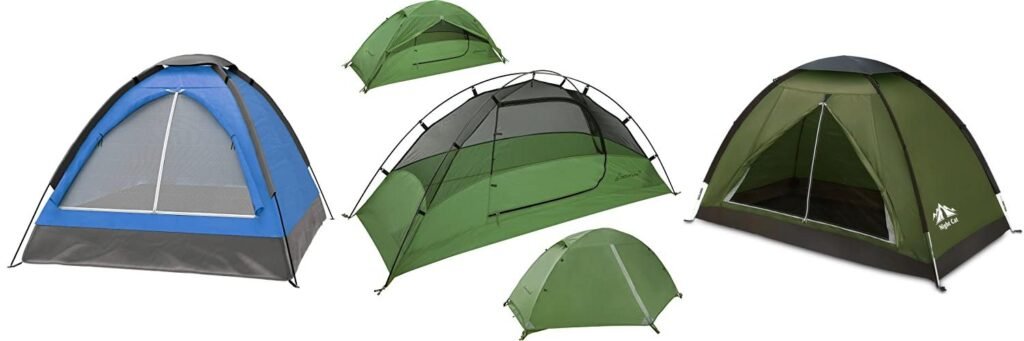 One Man Hiking Tent combined image
