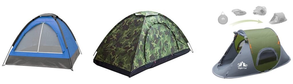 One Person Tents combined image