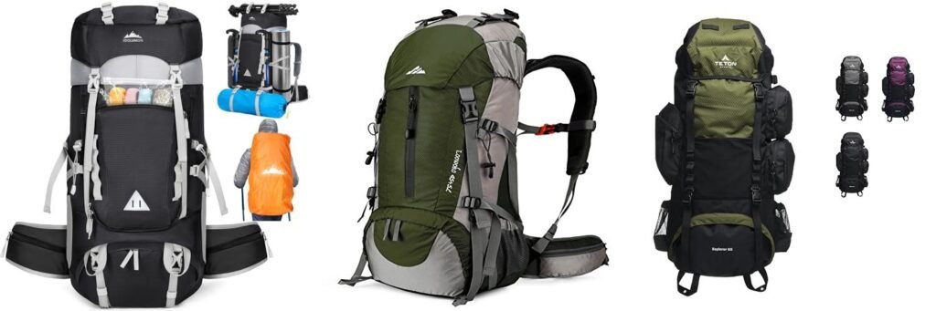 Overnight Hiking Backpack combined image