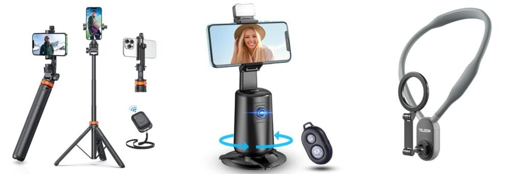 Phone Holder For Content Creators combined image
