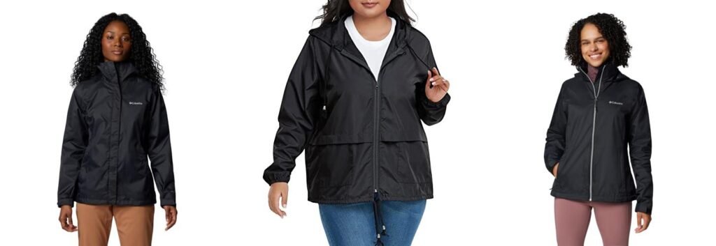 Plus Size Rain Jacket combined image