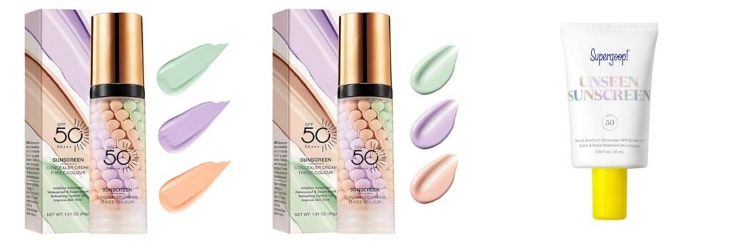 Primer Over Sunscreen combined image