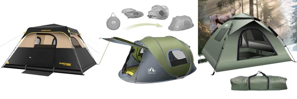 Quick Setup Tent combined image