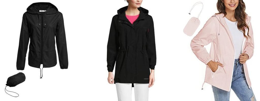 Rain Jacket For Petites combined image