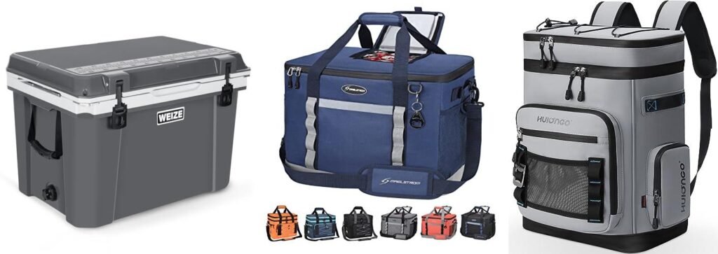 Rated Camping Coolers combined image