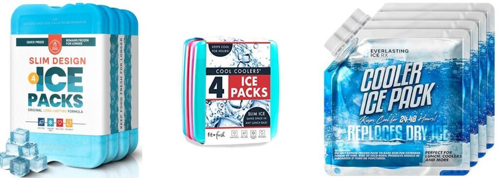 Rated Ice Packs For Coolers combined image