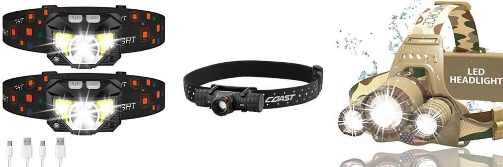 Rechargeable Headlamp For Hunting combined image