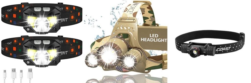 Rechargeable Hunting Headlamp combined image