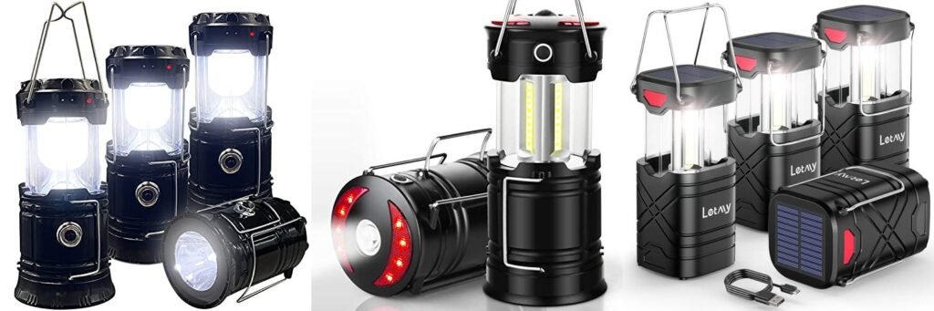 Rechargeable Lanterns For Power Outage combined image