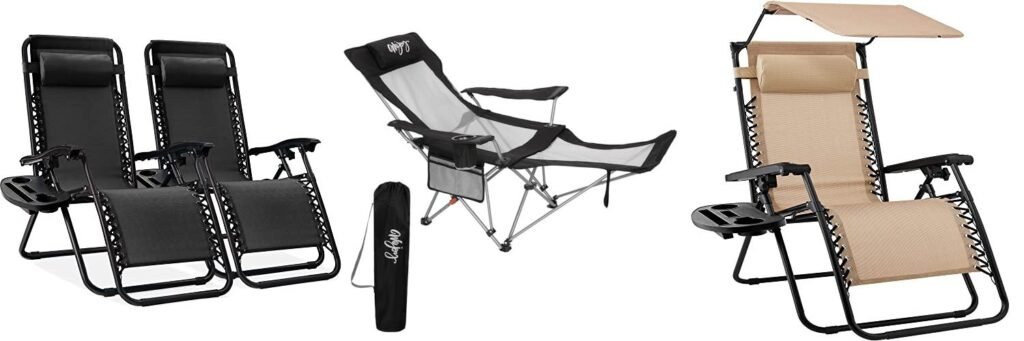 Reclining Camping Chair combined image