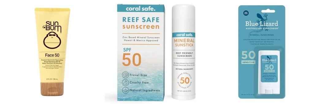 Reef Safe Sunscreen For Face combined image