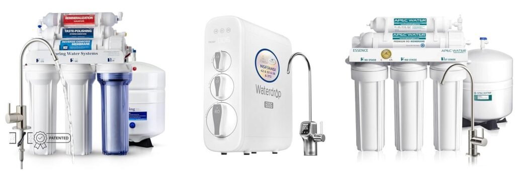 Reverse Osmosis Drinking Water Filter System combined image