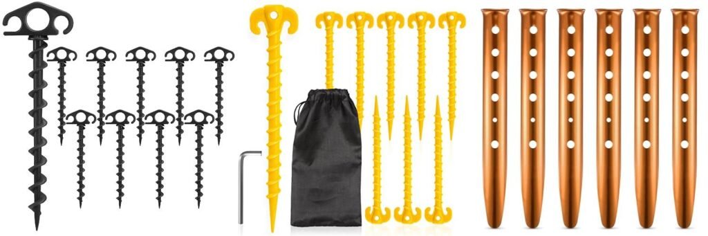 Sand Tent Stakes combined image