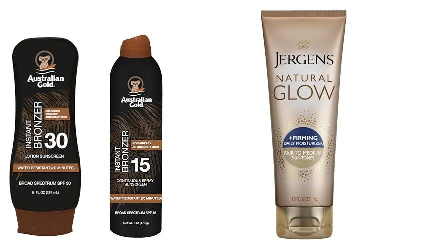 Self Tanning Lotion With Sunscreen combined image