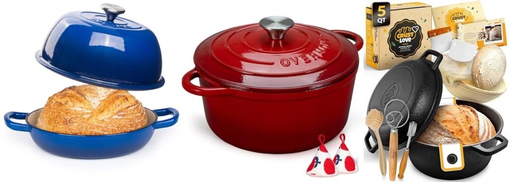 Size Dutch Oven For Sourdough combined image