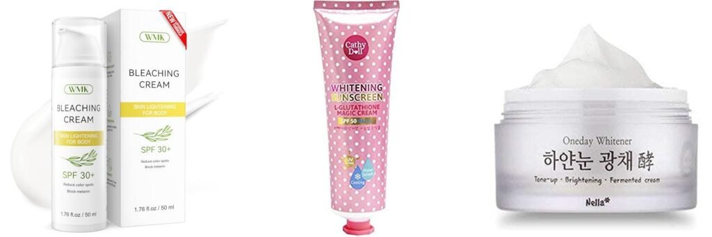 Skin Whitening Sunscreen combined image