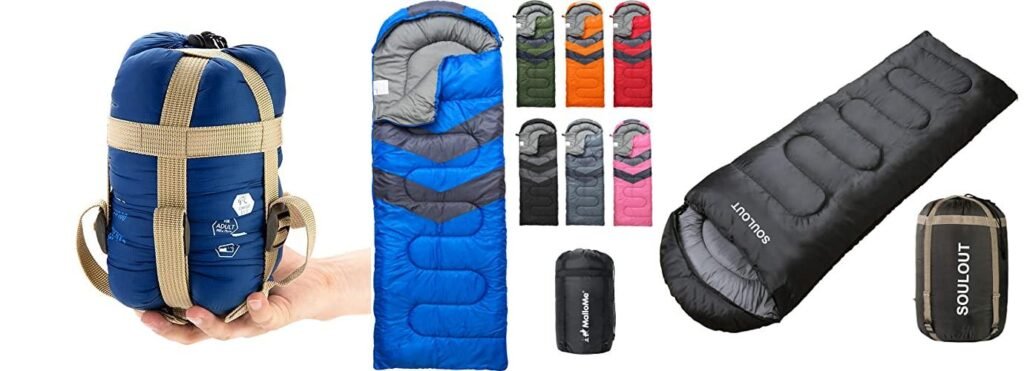 Sleeping Bag For Motorcycle Camping combined image