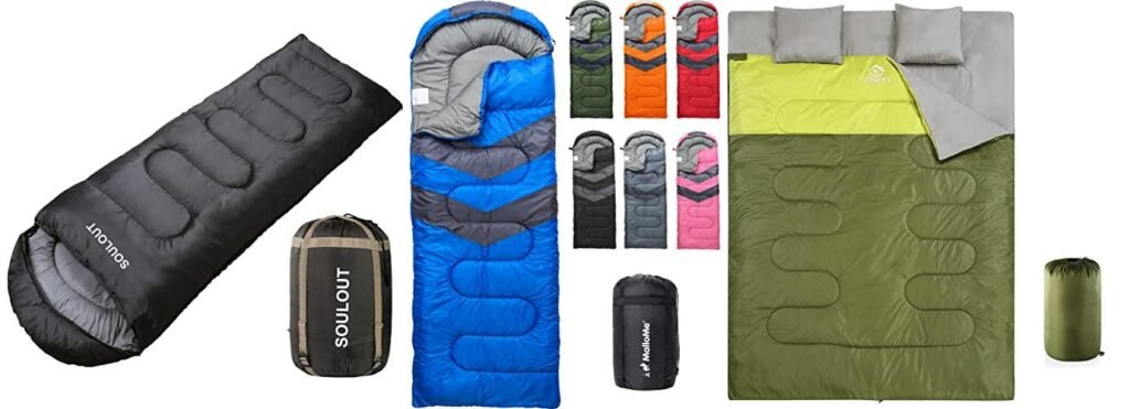 Sleeping Bag For Side Sleepers combined image