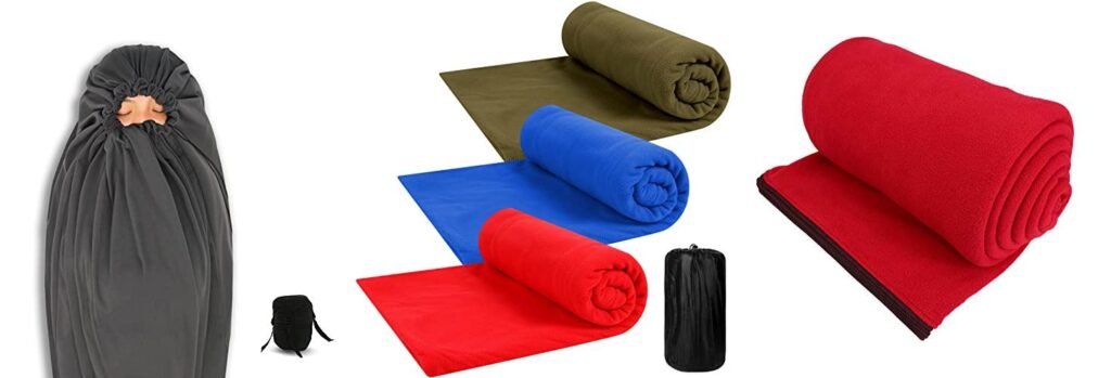 Sleeping Bag Liner For Warmth combined image