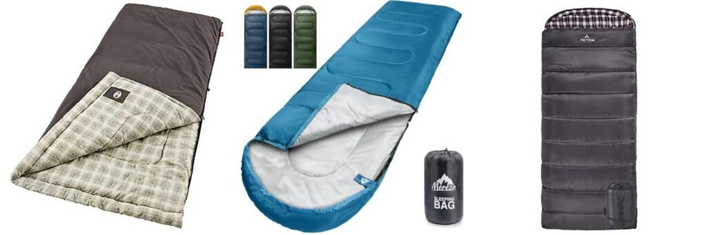 Sleeping Bags For Tall Guys combined image