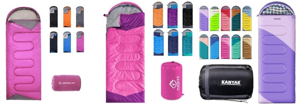 Sleeping Bags For Women combined image