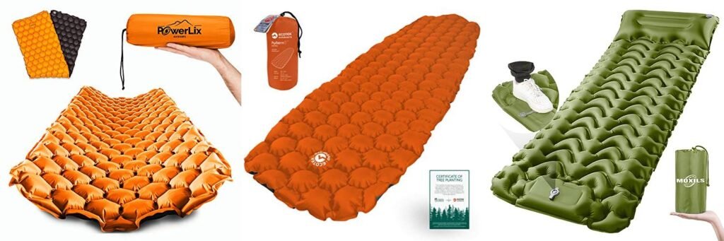 Sleeping Pad For Hammock combined image