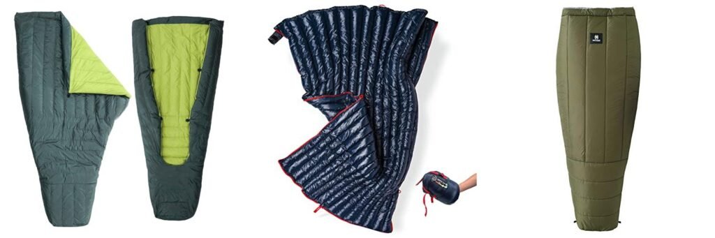 Sleeping Quilts For Backpacking combined image