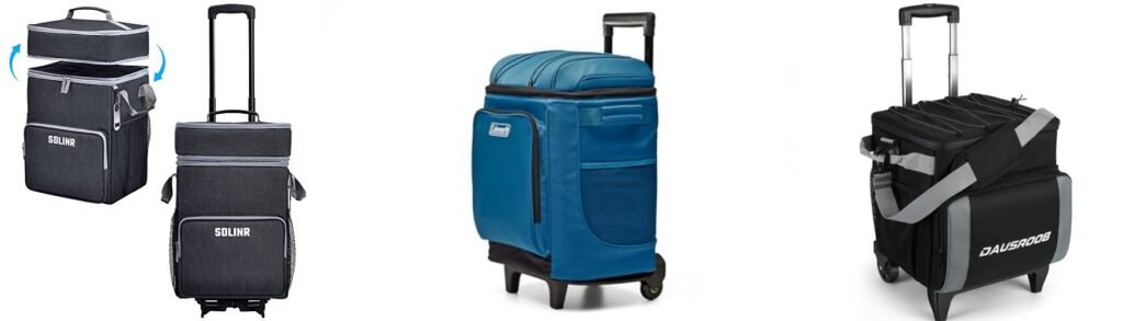 Soft Sided Cooler On Wheels combined image